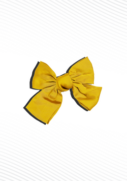 Silk Bow Clip Yellow