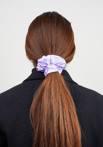 Purple Silk Scrunchie