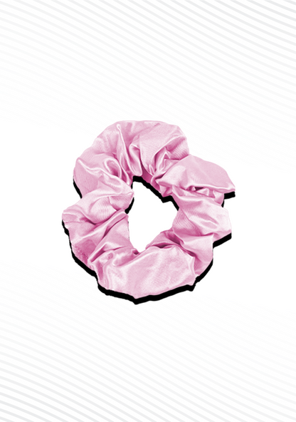 Pink Silk Scrunchies
